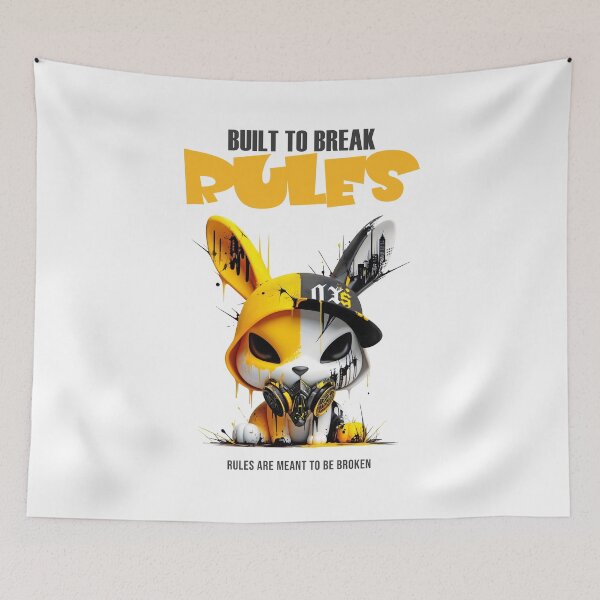 Item preview, Urban Bunny Rebel – Graffiti Rulebreaker designed and sold by AtuqStudio.