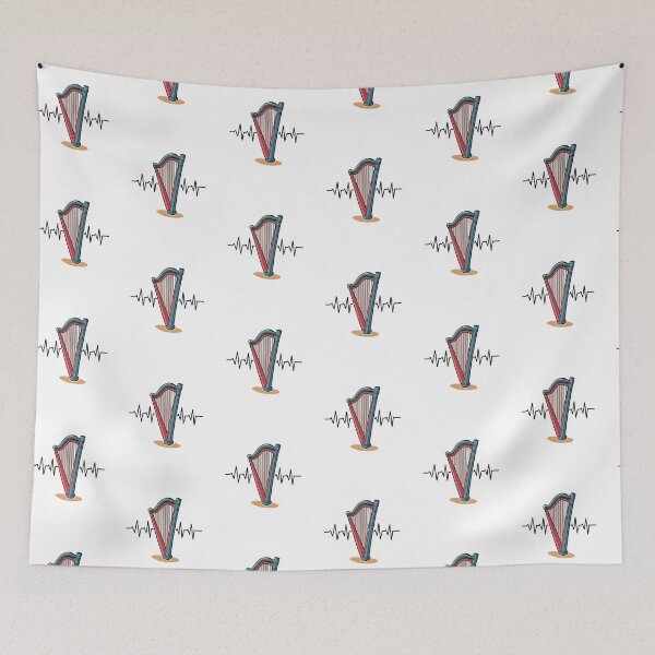 Item preview, harp heartbeat designed and sold by sydney-syder.
