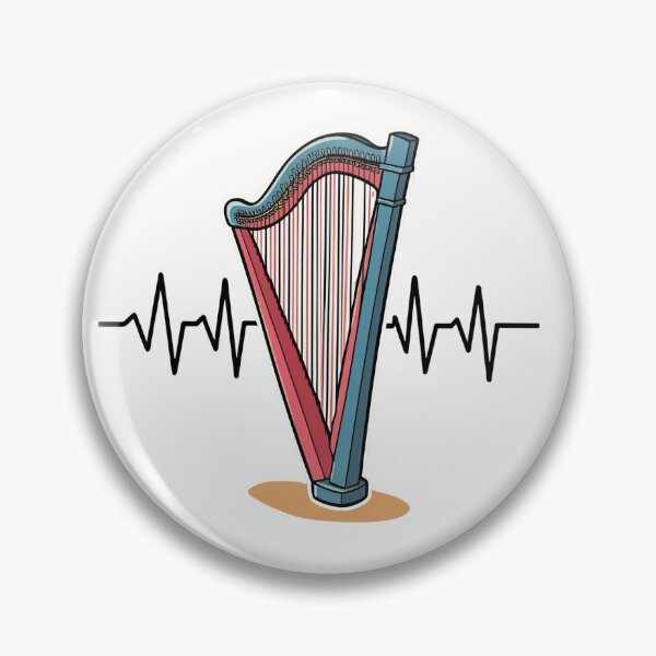 Item preview, harp heartbeat designed and sold by sydney-syder.