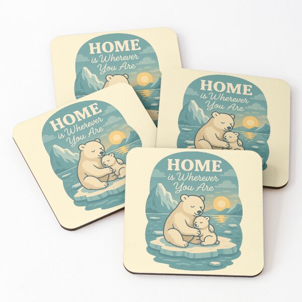 Item preview, Home is Wherever You Are – Polar Bear designed and sold by Patternicity.