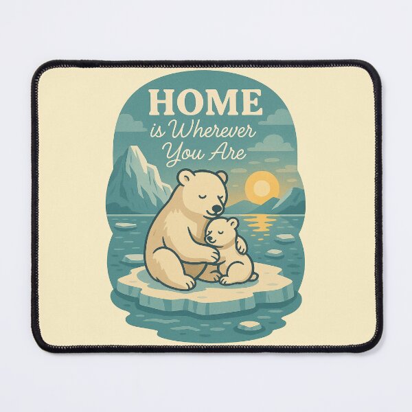 Item preview, Home is Wherever You Are – Polar Bear designed and sold by Patternicity.