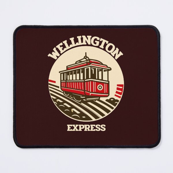 Item preview, Wellington Express - Retro Vintage Red Tram Design designed and sold by Highway45nz.
