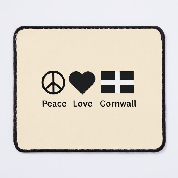 Item preview, Peace Love Cornwall designed and sold by Kilted Owl.