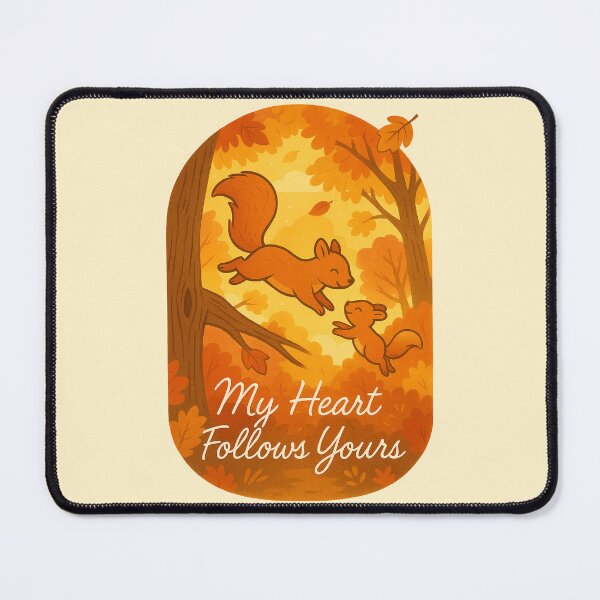 Item preview, Squirrel Mom and Baby – My Heart Follows Yours designed and sold by Patternicity.