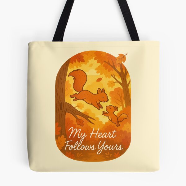 Item preview, Squirrel Mom and Baby – My Heart Follows Yours designed and sold by Patternicity.