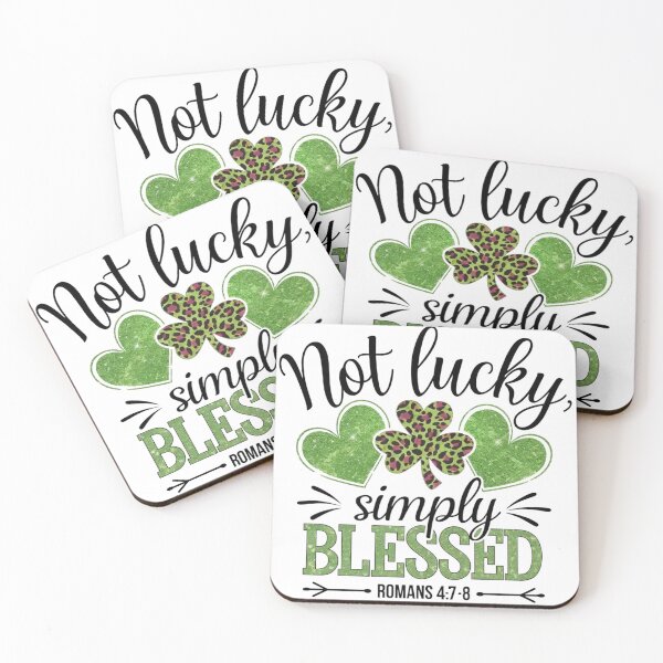 Item preview, Not Lucky Simply Blessed designed and sold by freyajaya78.