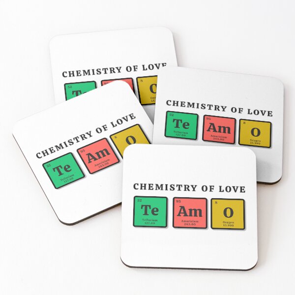 Item preview, Chemistry of Love: "Te Amo" Periodic Table Elements designed and sold by Psycho-Crazy.