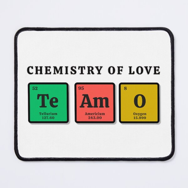 Item preview, Chemistry of Love: "Te Amo" Periodic Table Elements designed and sold by Psycho-Crazy.