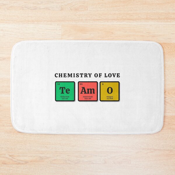 Item preview, Chemistry of Love: "Te Amo" Periodic Table Elements designed and sold by Psycho-Crazy.