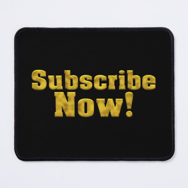 Item preview, Subscribe Now! Bold Gold Text designed and sold by Swabcraft.