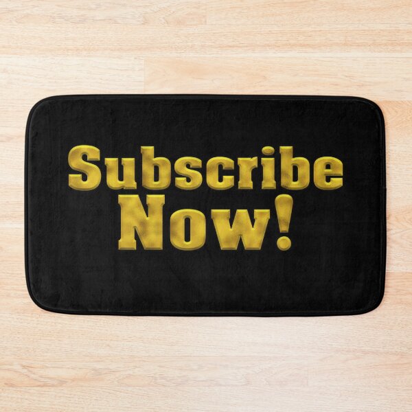 Item preview, Subscribe Now! Bold Gold Text designed and sold by Swabcraft.
