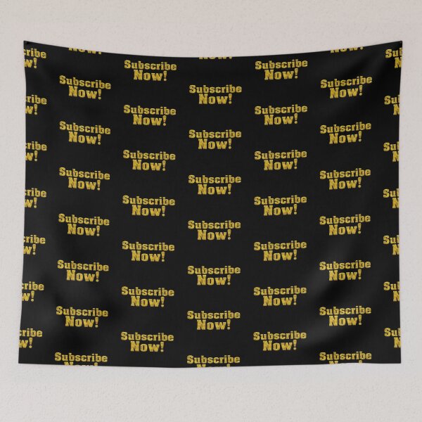 Item preview, Subscribe Now! Bold Gold Text designed and sold by Swabcraft.