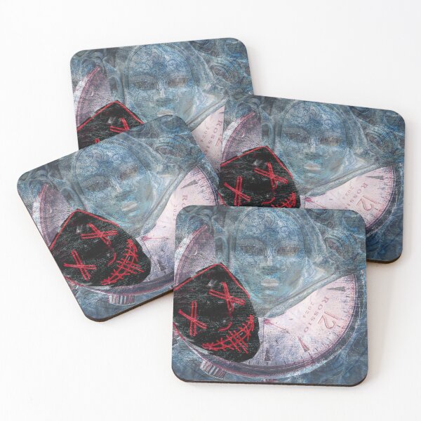 Item preview, Two Masks Biding Time designed and sold by Rossio Designs.