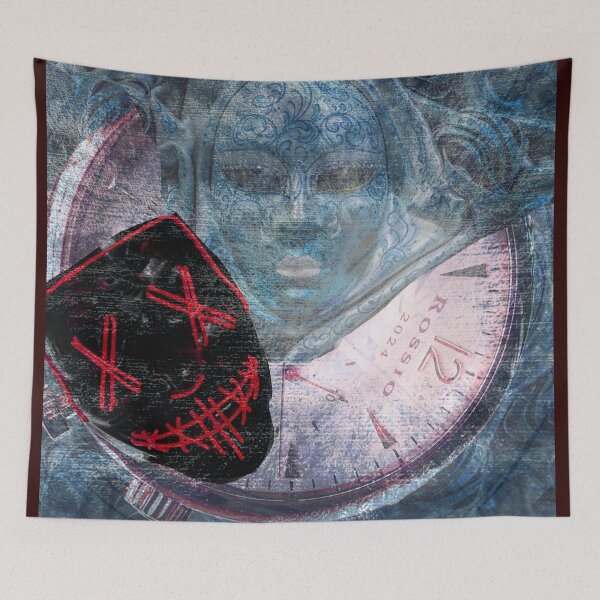 Item preview, Two Masks Biding Time designed and sold by Rossio Designs.