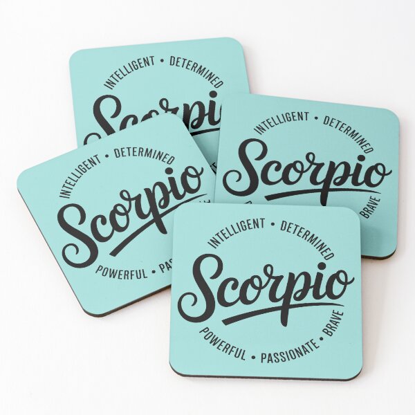 Item preview, Scorpio Zodiac Traits Bold Text Layout designed and sold by theartfulaspie.