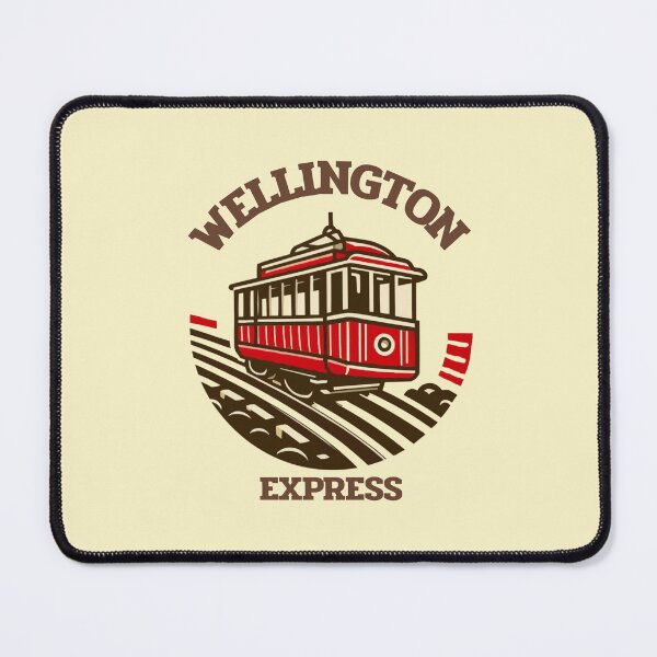 Item preview, Wellington Express - Retro Vintage Red Tram Design designed and sold by Highway45nz.