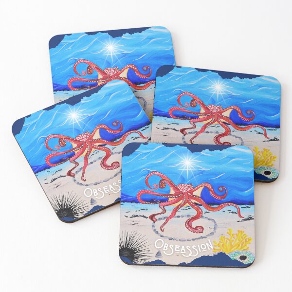 Item preview, Octopus Dreamscape - Vibrant Ocean Art inspired by Reunion Island designed and sold by GabiVitryArt.