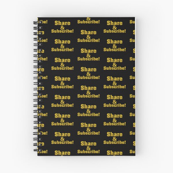 Item preview, Share and Subscribe! Bold Gold Text designed and sold by Swabcraft.