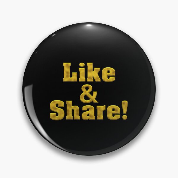Item preview, Like and Share! Bold Gold Text designed and sold by Swabcraft.