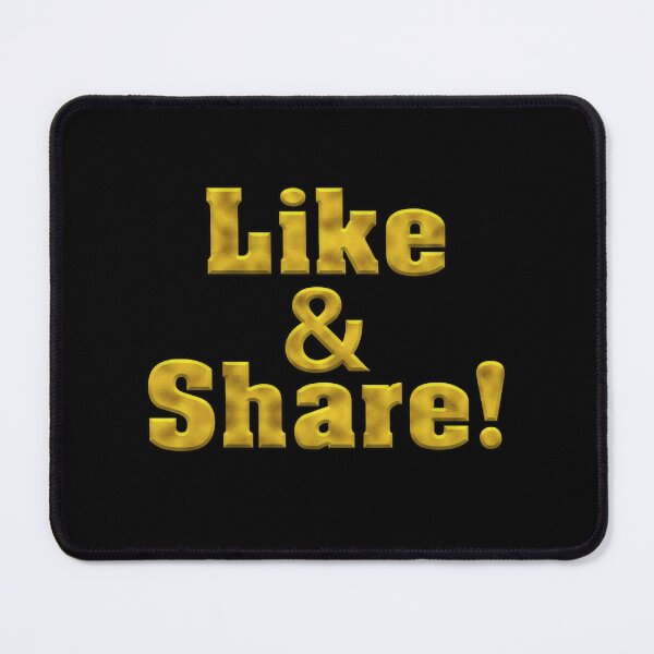 Item preview, Like and Share! Bold Gold Text designed and sold by Swabcraft.