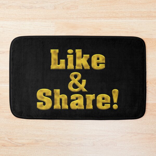 Item preview, Like and Share! Bold Gold Text designed and sold by Swabcraft.