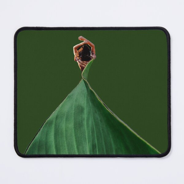 Item preview, Inspiring Green Poetic Body Leaf Creative Collage designed and sold by StarryStarrySky.