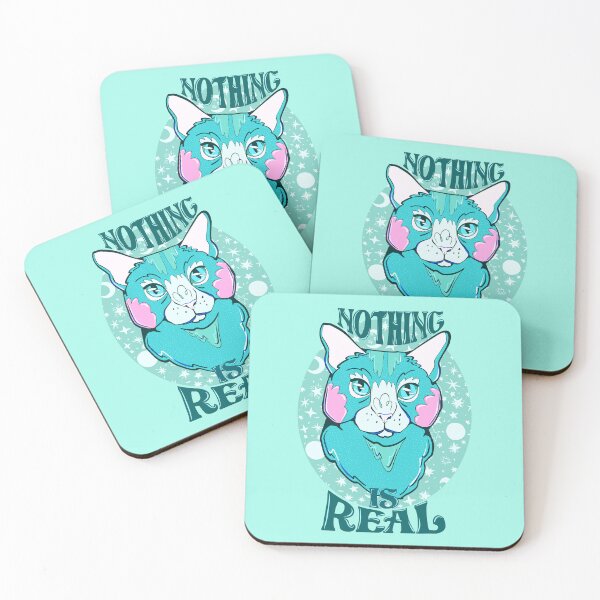 Item preview, Nothing is Real Cat Art V3 designed and sold by crestfallenmermaid.