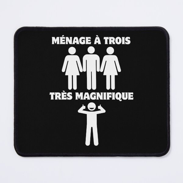 Item preview, Ménage à Trois Très Magnifique – Threesome Humor designed and sold by UNK-Fatigues.