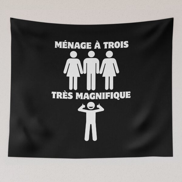 Item preview, Ménage à Trois Très Magnifique – Threesome Humor designed and sold by UNK-Fatigues.