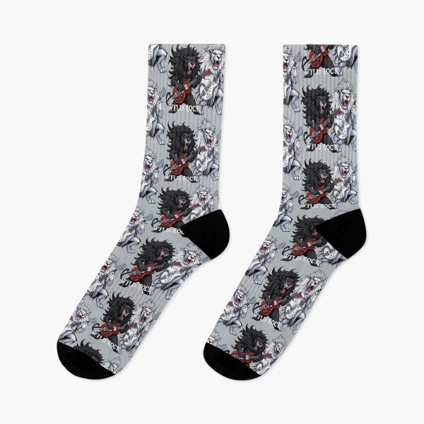 Item preview, Black and White Lions Wild Rock'n Roll Guitarists designed and sold by Artbellachi.