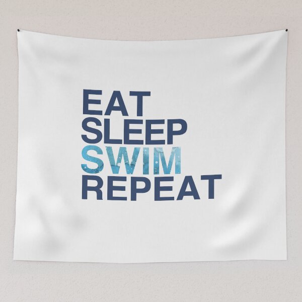 Item preview, Eat Sleep Swim Repeat| Swimmer Swimming  designed and sold by Nada18.