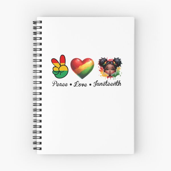 Artikelvorschau, Frieden Liebe Juneteenth Feier Freiheit 1865 Mädchen entworfen und verkauft von R&BApparel.