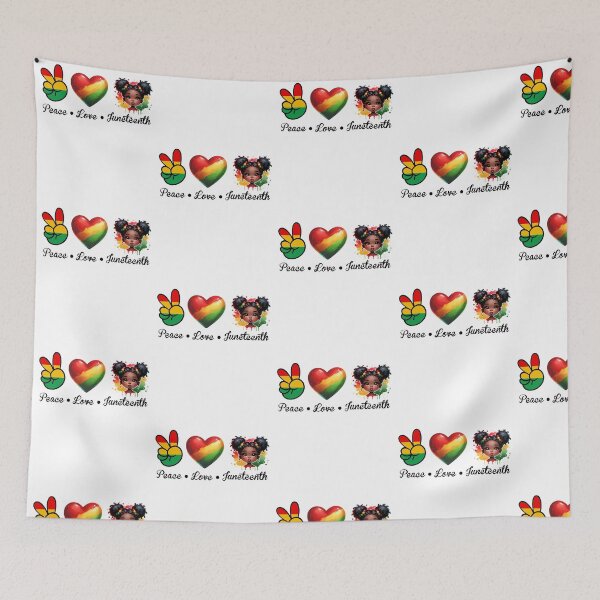 Item preview, Peace Love Juneteenth Celebration Freedom 1865 Girl designed and sold by R&BApparel.