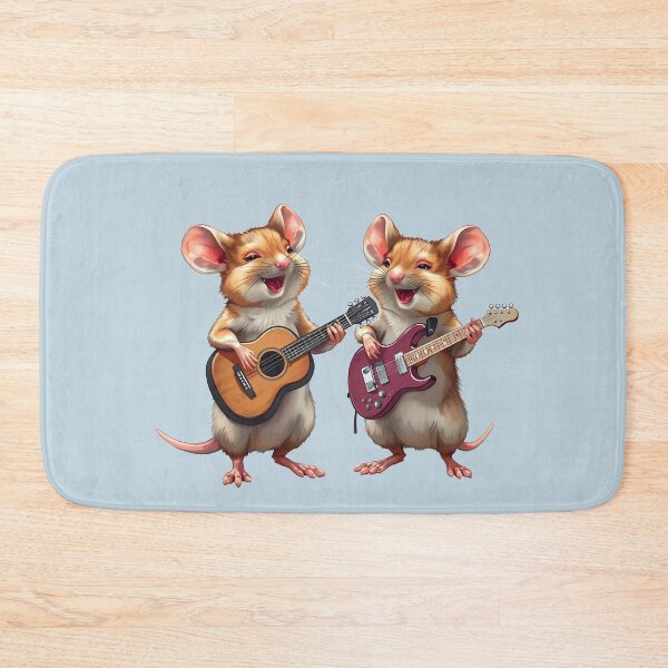 Item preview, Rock & Folk Guitarist Mouse Duo designed and sold by Artbellachi.
