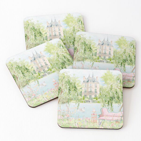 Item preview, Whimsical Chateau Riverside Wildflower Garden  designed and sold by Wendy Paula Patterson.