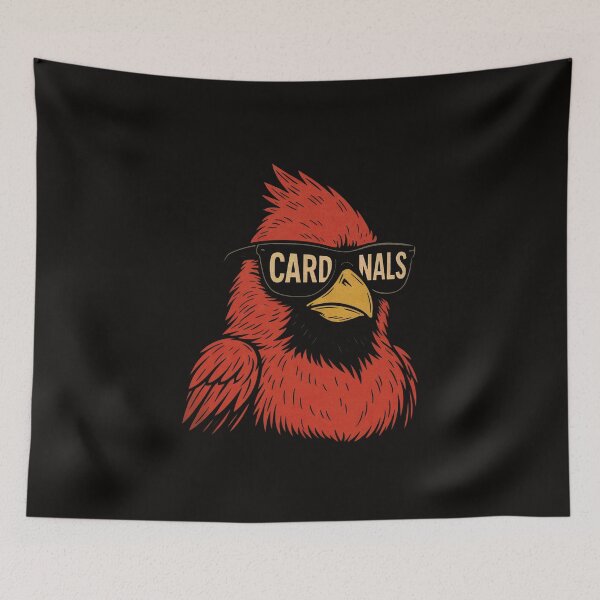 Item preview, Retro Cardinal Bird Fan Art for GameDays Gift For Men Women Kids designed and sold by ArmyAbodo.
