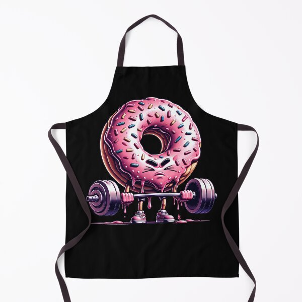 Item preview, Deadlift Weightlifting Funny Fitness Workout Gym Donut Lover designed and sold by Kimberley King Art King Art.