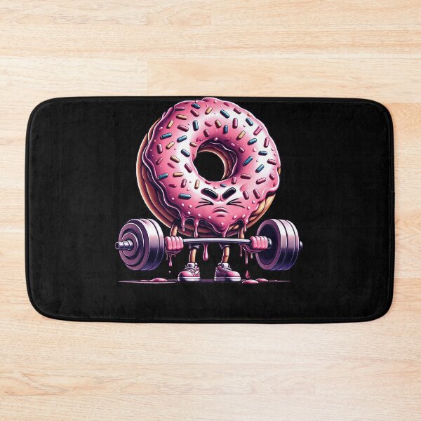 Item preview, Deadlift Weightlifting Funny Fitness Workout Gym Donut Lover designed and sold by Kimberley King Art  King Art.