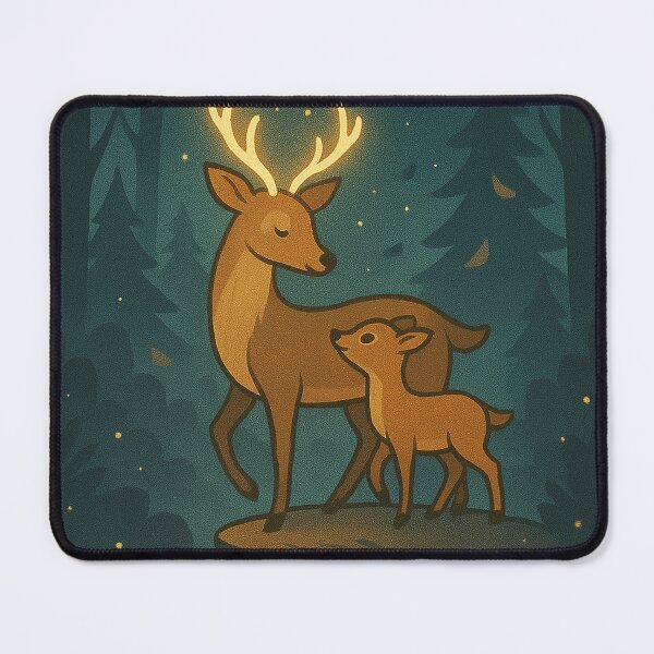 Item preview, Deer Mom and Baby – Guided by Your Light designed and sold by Patternicity.