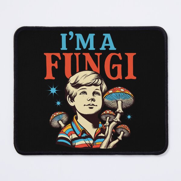 Item preview, I'm A Fungi Retro Boy and Mushrooms designed and sold by BeansHotTees.