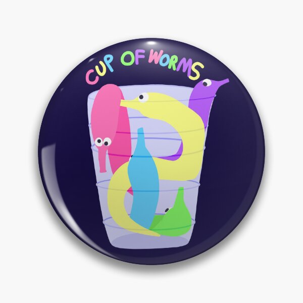 Item preview, Worms Off The String: Cup-O'-Worms! designed and sold by ClumsyPillbug.