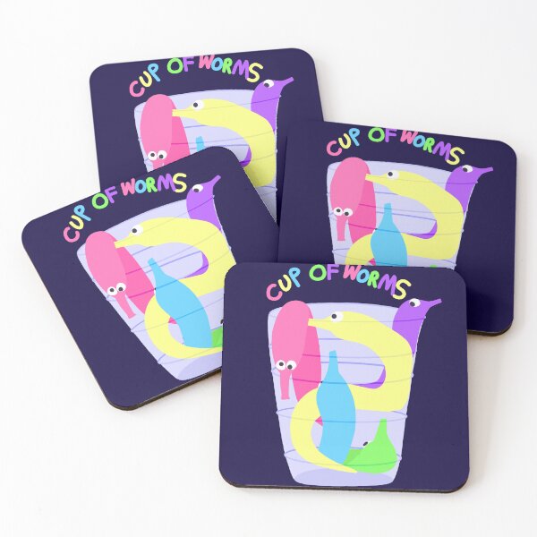Item preview, Worms Off The String: Cup-O'-Worms! designed and sold by ClumsyPillbug.