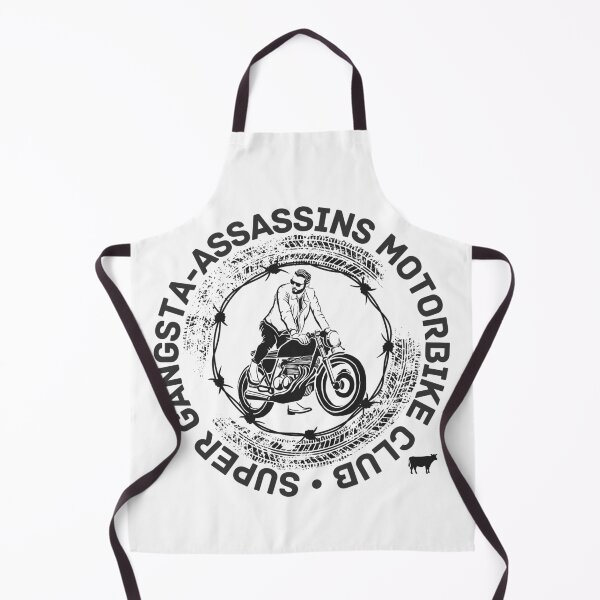 Item preview, Super Gangsta-Assassins Motorbike Club – Funny Biker Gang Parody designed and sold by UNK-Fatigues.