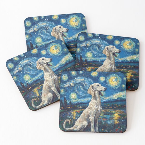 Item preview, Saluki, "Royal Dog of Egypt” Starry Night designed and sold by Myra365Art.