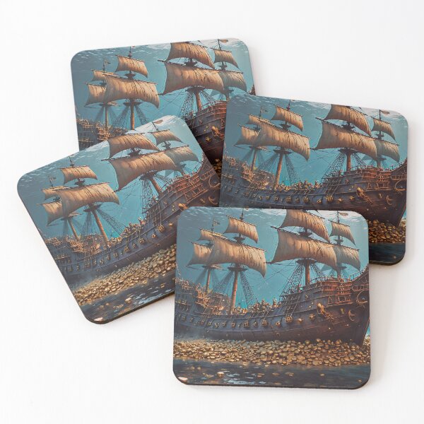 Item preview, Sunken Pirate Treasure Ship designed and sold by Gotcha29.