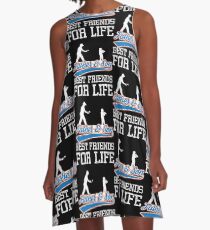 Baseball Father And Son Best Friends For Life A-Line Dress