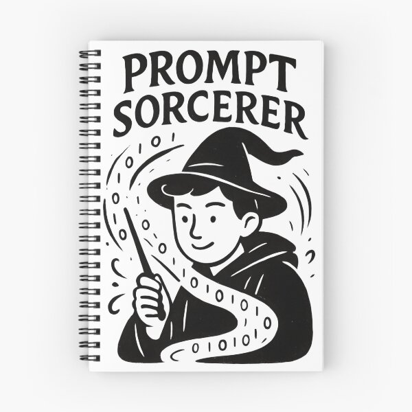 Item preview, Prompt Sorcerer – Funny AI Developer Magic Design designed and sold by Honominu.
