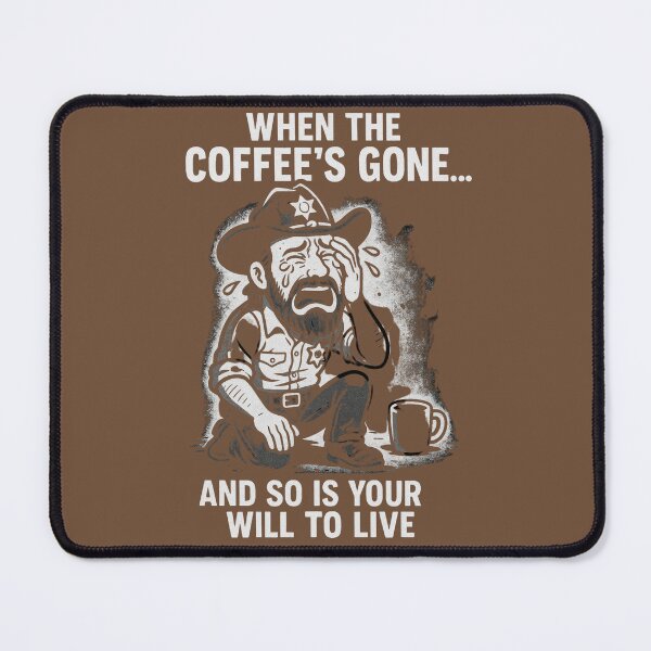 Item preview, Rick Cries Over Empty Coffee Cup – Walking Dead Parody designed and sold by BestDetailer.