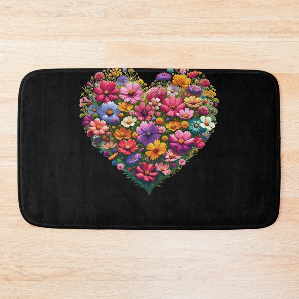 Item preview, Floral Heart Wildflower Nature Garden Lover designed and sold by Kimberley King Art  King Art.