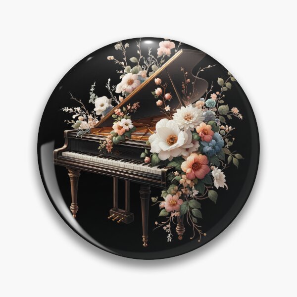 Item preview, Piano Aesthetic Floral Piano Player designed and sold by Kimberley King Art  King Art.